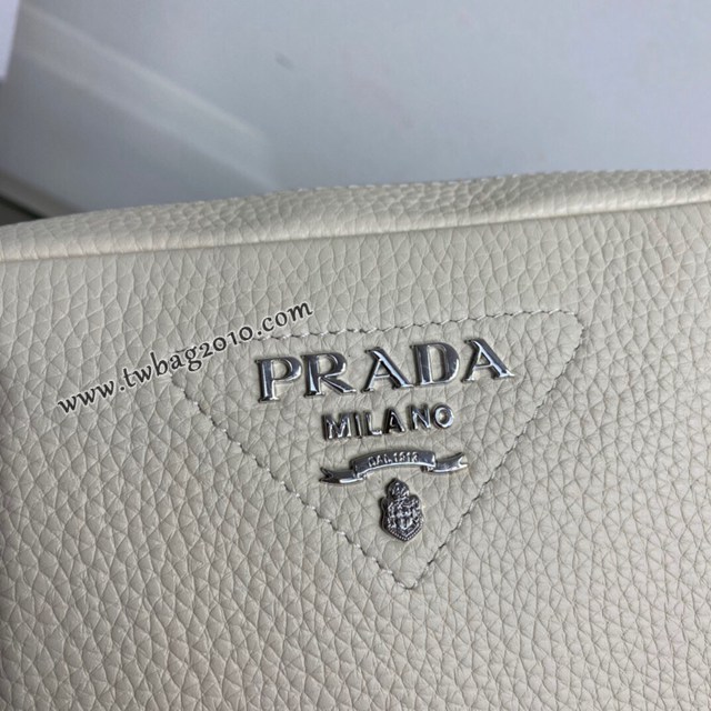 Prada專櫃新款雙肩帶鹿皮紋牛皮斜挎包 1BH082 普拉達頂級原單男士肩背包 csp1044